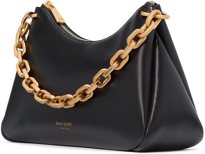 (取寄) ケイトスペード レディース グレース ファイン グレイン レザー チェイン ショルダー Kate Spade New York women Grace Fine Grain Leather Chain Shoulder Black