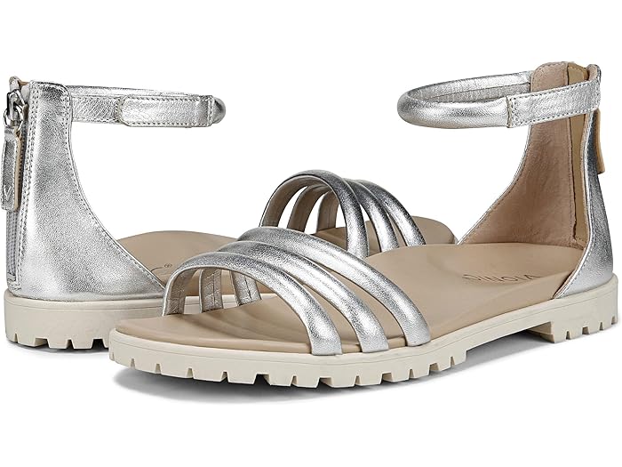 (取寄) バイオニック レディース ローレル アンクル ストラップ VIONIC women Laurel Ankle Straps Silver Metallic Leather