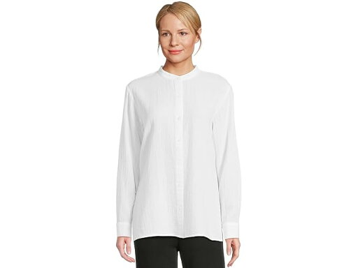 (取寄) アイリーン フィッシャー レディース マンダリン カラー シャツ Eileen Fisher women Mandarin Collar Shirt White 1 (取寄) アイリーン フィッシャー レディース マンダリン カラー シャツ Eileen Fisher women Mandarin Collar Shirt White 1