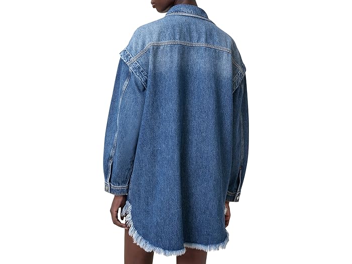 (取寄) オールセインツ レディース フェイ スナップ ドレス AllSaints women Faye Snap Dress Mid Indigo