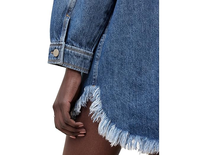 (取寄) オールセインツ レディース フェイ スナップ ドレス AllSaints women Faye Snap Dress Mid Indigo