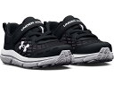 (取寄) アンダーアーマー キッズ ボーイズ アサート 10 オルタネイト クロージャー スニーカー (トドラー) Under Armour Kids boys Assert 10 Alternate Closure Sneakers (Toddler) Black/White/White(4)