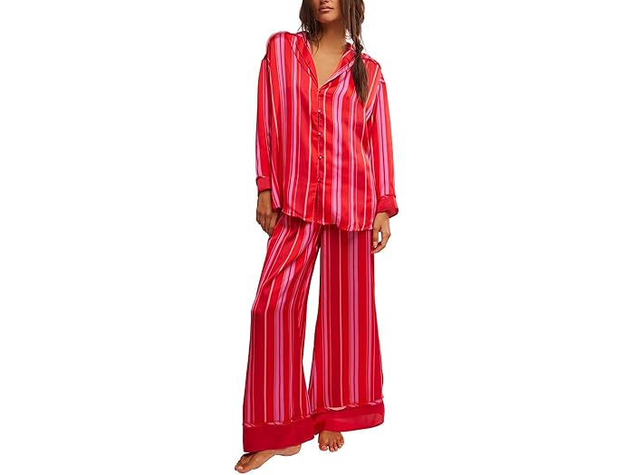() ե꡼ԡץ ǥ ɥ꡼ߡ ǥ ѥ å Free People women Dreamy Days Pajama Set Berry Combo(6021)