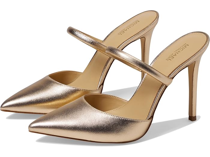 (取寄) マイケルコース レディース ジェッサ ミュール ポンプ MICHAEL Michael Kors women Jessa Mule Pump Pale Gold