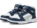 (取寄) プーマ キッズ リバウンド レイアップ マーブル PUMA Kids Rebound Layup Marble PUMA White-Flat Light Gray-Club Navy(4)