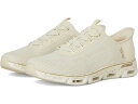 (取寄) スケッチャーズ スニーカー レディース グライド-ステップ グラティファイ ペース ハンズフリー スリップインズ SKECHERS women Glide-Step Gratify Pace Hands Free Slip-Ins Natural Gold