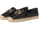 (取寄) トリーバーチ レディース エレノア エスパドリーユ Tory Burch women Eleanor Espadrille Perfect Black/Gold 1