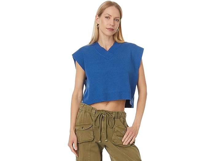 (取寄) フリーピープル レディース イージー ストリート ベスト Free People women Easy Street Vest Deja Blue