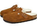 (取寄) ビルケンシュトック ボストン シアリング - スエード (ユニセックス) Birkenstock Boston Shearling - Suede (Unisex) Mink Suede