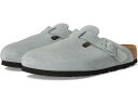 (取寄) ビルケンシュトック レディース ボストン ソフト フットベッド - スエード Birkenstock women Boston Soft Footbed - Suede Pure Sage