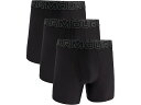 (取寄) アンダーアーマー メンズ 3-パック パフォーマンス テック メッシュ ソリッド 6 ボクサー ブリーフ Under Armour men 3-Pack Performance Tech Mesh Solid 6" Boxer Briefs Black