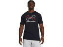 (取寄) アンダーアーマー メンズ グローバル ファウンデーション ショート スリーブ Tシャツ Under Armour men Global Foundation Short Sleeve T-Shirt Black/Red/White
