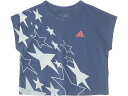 (取寄) アディダス キッズ ガールズ スリーブレス ボックス トップ(ビッグ キッド) adidas Kids girls Sleevless Box Top(Big Kid) Lt Navy(4)