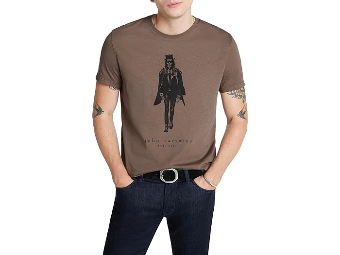 (取寄) ジョン バルベイトス メンズ ショート スリーブ クルー ティー - ウォーキング デッド KG6491Z4 John Varvatos men Short Sleeve Crew Tee - Walking Dead KG6491Z4 Elephant