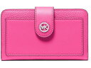 (取寄) マイケルコース レディース MK チャーム ミディアム タブ ポケット バイフォールド MICHAEL Michael Kors women Mk Charm Medium Tab Pocket Bifold Wild Berry