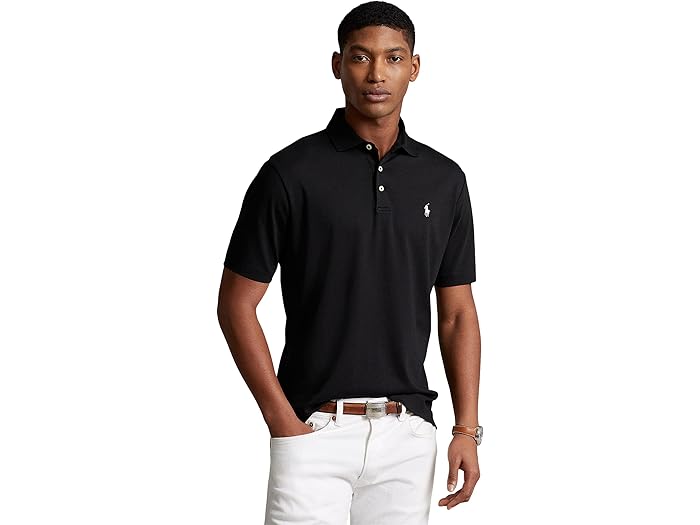 (取寄) ラルフローレン メンズ ピマ ポロ ショート スリーブ ニット Polo Ralph Lauren men Pima Polo Short Sleeve Knit Polo Black