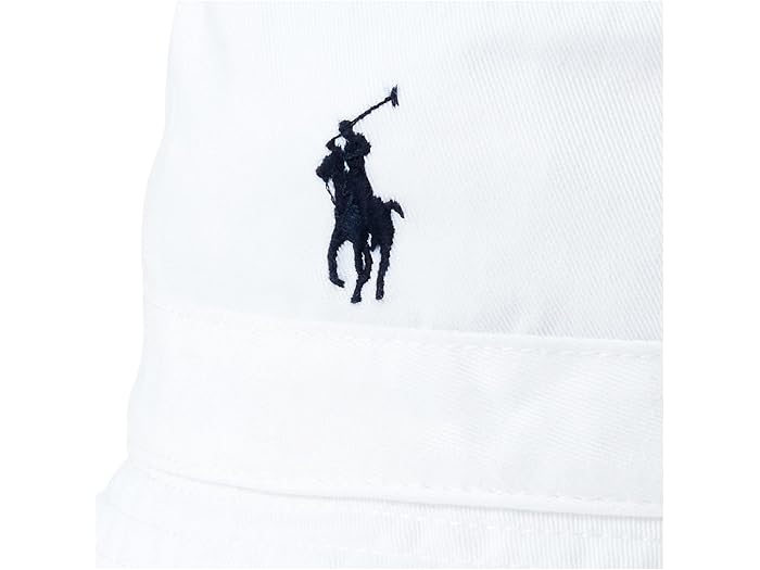 (取寄) ラルフローレン メンズ クラシック バケット ハット Polo Ralph Lauren men Classic Bucket Hat White