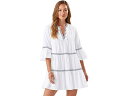 (取寄) トミーバハマ レディース コットン クリップ エンベリッシュ ティア ドレス Tommy Bahama women Cotton Clip Embellished Tier Dress White