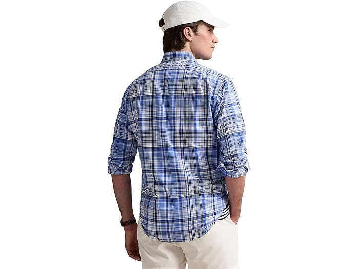 (取寄) ラルフローレン メンズ クラシック フィット プレイド パフォーマンス シャツ Polo Ralph Lauren men Classic Fit Plaid Performance Shirt Blue Multi