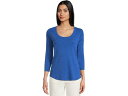 (取寄) トミーバハマ レディース アシュビー アイルズ リブ 3/4 スリーブ スクープ Tommy Bahama women Ashby Isles Rib 3/4 Sleeve Scoop Cobalt Haze(4)