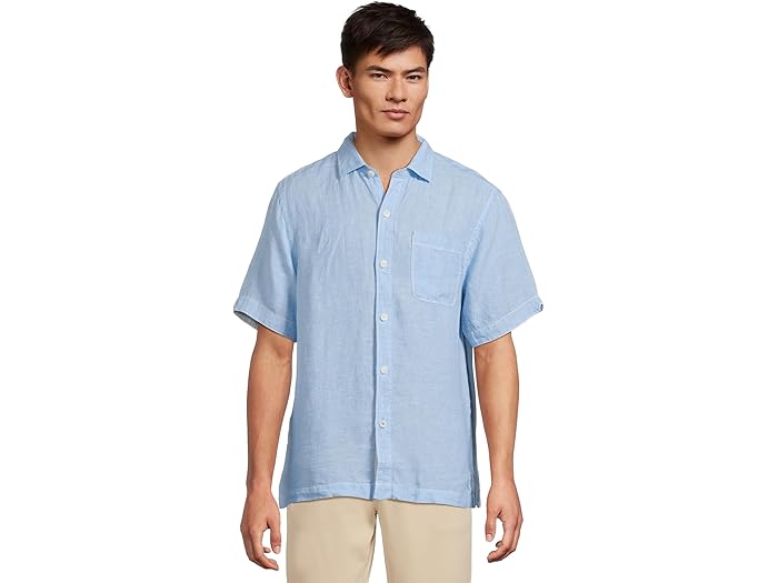 (取寄) トミーバハマ メンズ ショート スリーブ パラダイス ブリーザー Tommy Bahama men Short Sleeve Paradise Breezer Glass Bead Blue