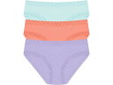 (取寄) ナトリ レディース ブリス ガール ブリーフ 3-パック パンティ Natori women Bliss Girl Brief 3-Pack Panties Lilac Dream/Rosy Coral/Whp Mnt