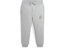 (取寄) ラルフローレン キッズ ボーイズ ロゴ フリース ジョガー パンツ (トドラー/リトル キッド) Polo Ralph Lauren Kids boys Logo Fleece Jogger Pants (Todder/Little Kid) Andover Heather(4)