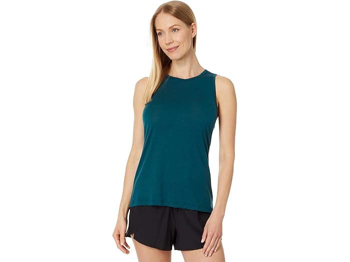 (取寄) スマートウール レディース アクティブ ウルトラライト ハイ ネック タンク Smartwool women Active Ultralite High Neck Tank Twilight Blue