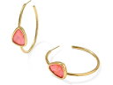 (取寄) ケンドラスコット レディース マーゴット フープ イヤリングス Kendra Scott women Margot Hoop Earrings Vintage Gold Pink Coral Iridescent Abalone