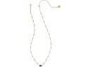 (取寄) ケンドラスコット レディース ミニ イライザ エナメル フレーム ショート ペンダント ネックレス Kendra Scott women Mini Elisa Enamel Frame Short Pendant Necklace Gold Purple Mother Of Pearl(4)
