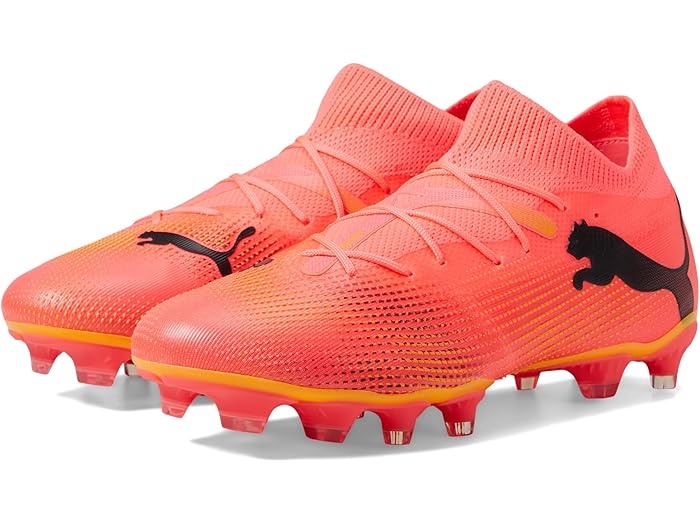 (取寄) プーマ レディース フューチャー 7 マッチ ファーム グランド/アーティフィシャル グランド サッカー クリーツ PUMA women Future 7 Match Firm Ground/Artificial Ground Soccer Cleats Sunset Glow/Puma Black/Sun Stream
