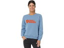 (取寄) フェールラーベン レディース ロゴ セーター Fjllrven women Fjallraven Fjallraven Logo Sweater Dawn Blue/Terracotta Brown|詳細画像