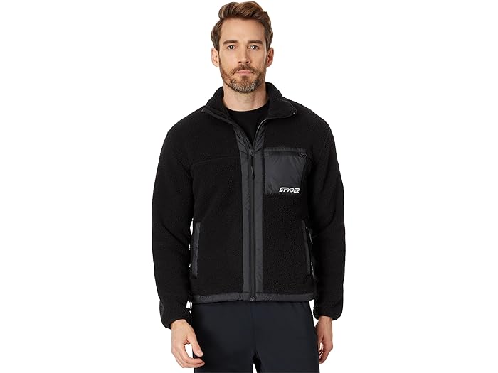 (取寄) スパイダー シャーマン フリース ジャケット Spyder Sherman Fleece Jacket Black