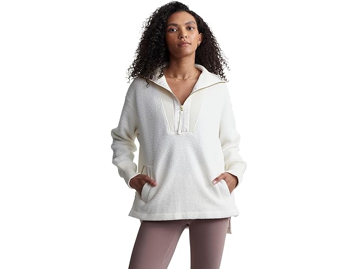 (取寄) バーリー レディース ウォーレス ハーフ ジップ フリース Varley women Wallace Half Zip Fleece Egret