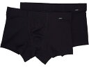 (取寄) ハンロ メンズ コットン エッセンシャル 2 パック ボクサー ブリーフ ウエストバンド Hanro men Cotton Essentials 2 ...