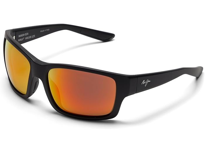 (取寄) マウイ ジム メンズ マングローブズ Maui Jim men Mangroves Black Matte/Hawaii Lava Polarized