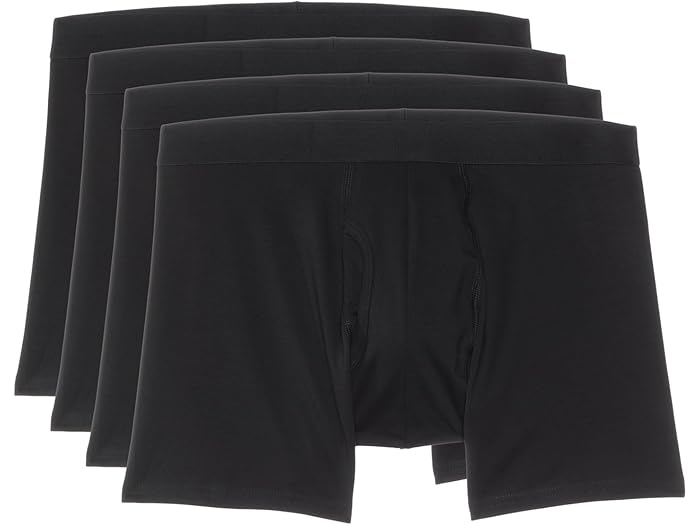 (取寄) パクト メンズ ボクサー ブリーフ 4-パック PACT men Boxer Brief 4-Pack Black 1