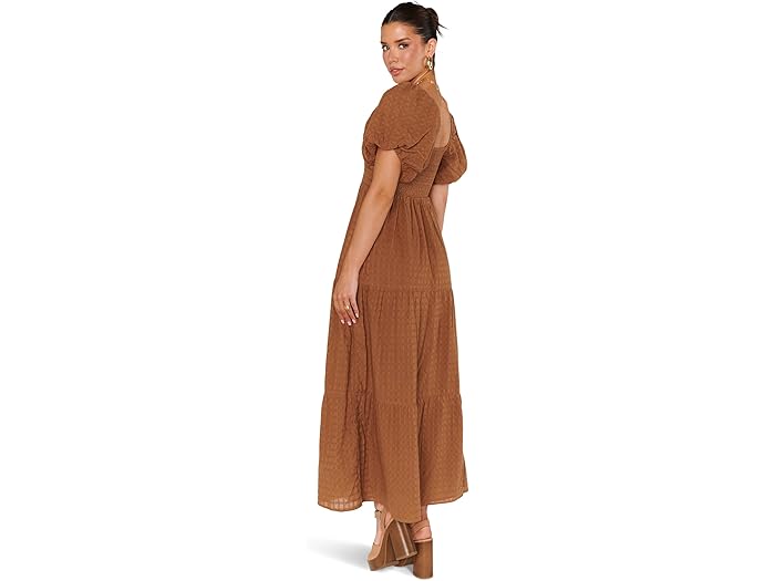 (取寄) ショウ ミー ユア ムームー レディース ジョアンナ ミディ ドレス Show Me Your Mumu women Joanna Midi Dress Brown