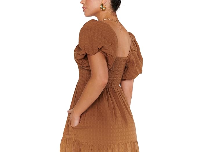 (取寄) ショウ ミー ユア ムームー レディース ジョアンナ ミディ ドレス Show Me Your Mumu women Joanna Midi Dress Brown