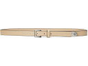 (取寄) ローレン ラルフローレン レディース ペブルド レザー スキニー ベルト Lauren Ralph Lauren women Pebbled Leather Skinny Belt Sand Dune(4)