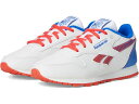 (取寄) リーボックキッズ ボーイズ クラシック レザー ステップ N' フラッシュ 2.0 (リトル キッド) Reebok Kids boys Classic Leather Step N' Flash 2.0 (Little Kid) White/Optimum Blue/Energy Red
