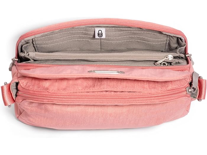 (取寄) バッガリーニ レディース コースタル フリップ ロック クロスボディ Baggallini women Coastal Flip Lock Crossbody Terracotta