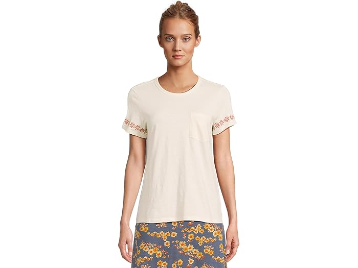 (取寄) トードアンドコー レディース プリモ ショート スリーブ クルー エンブロイダー Toad&Co women Primo Short Sleeve Crew Embroidered Salt Embroidery