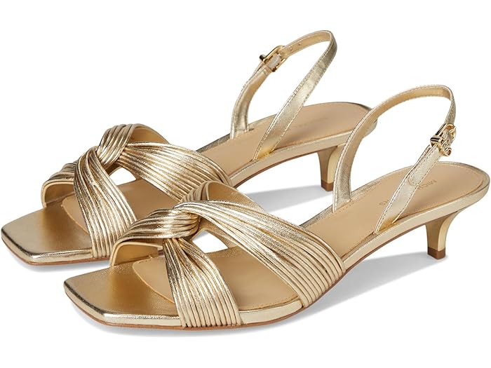 (取寄) マイケルコース レディース アレッシア キトン サンダル MICHAEL Michael Kors women Alessia Kitten Sandal Pale Goldのサムネイル