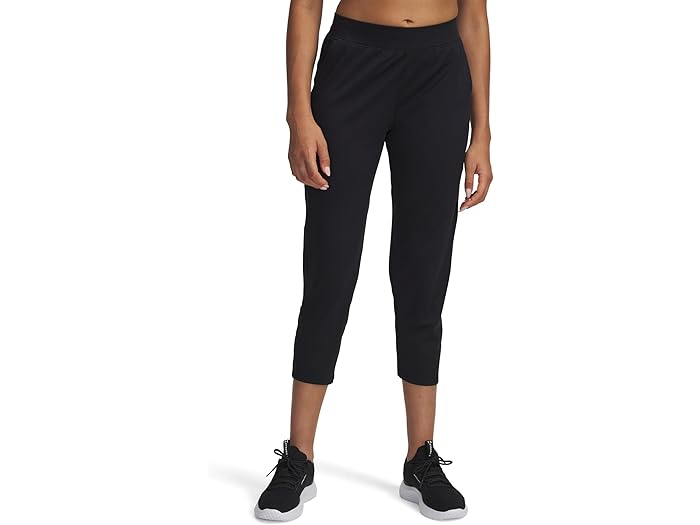 Rakuten - (取寄) アンダーアーマー レディース モーション クロップ パンツ Under Armour women Motion Crop Pants Black/Jet Gray