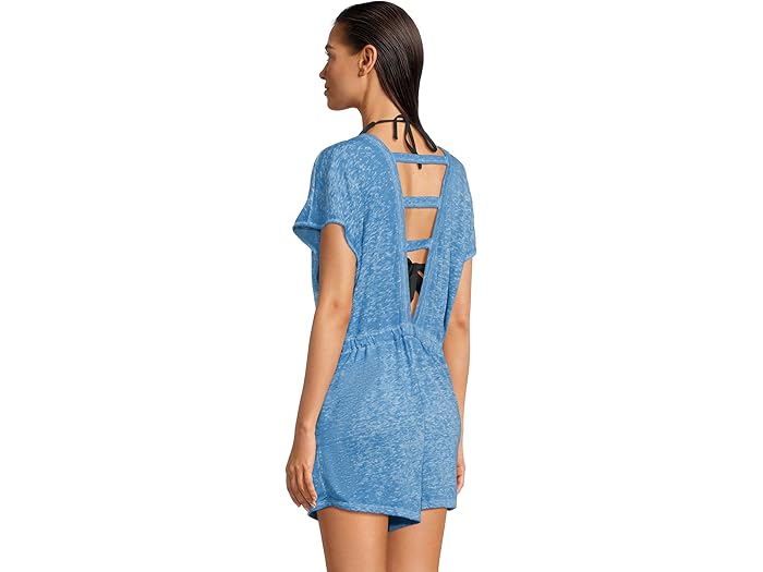 (取寄) ベッカ レディース ビーチ デート V ネック ロンパー カバー-アップ BECCA women Beach Date V Neck Romper Cover-Up Lagoon