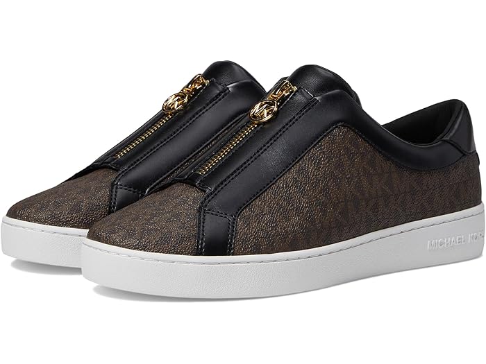 (取寄) マイケルコース レディース キートン ジップ スリッポン MICHAEL Michael Kors women Keaton Zip Slip On Brown