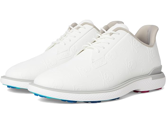 (取寄) ジーフォア メンズ ガリヴァン2r エンボス スカル アンド ティー ゴルフシューズ GFORE men Gallivan2r Embossed Skull & Tees Golf Shoes Snow/Nimbus