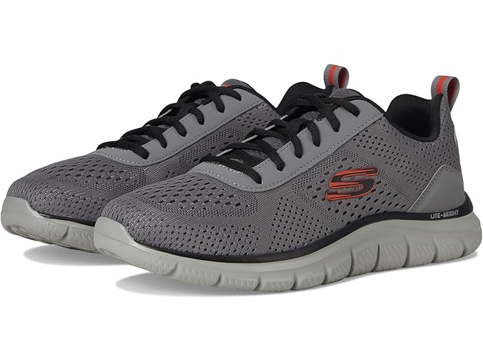 (取寄) スケッチャーズ スニーカー メンズ トラック SKECHERS men Track Leshur Charcoal/Orange