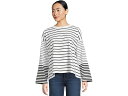 (取寄) メイドウェル レディース イージー ロング スリーブ ティー ストライプ Madewell women Easy Long Sleeve Tee Stripe Jet Black